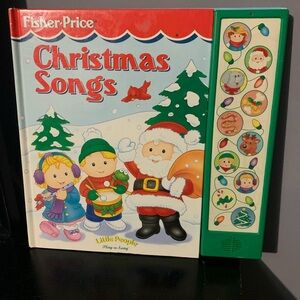 Fisher Price Little People Christmas Songs Play A Song Book VTG ‘99 Tested Works